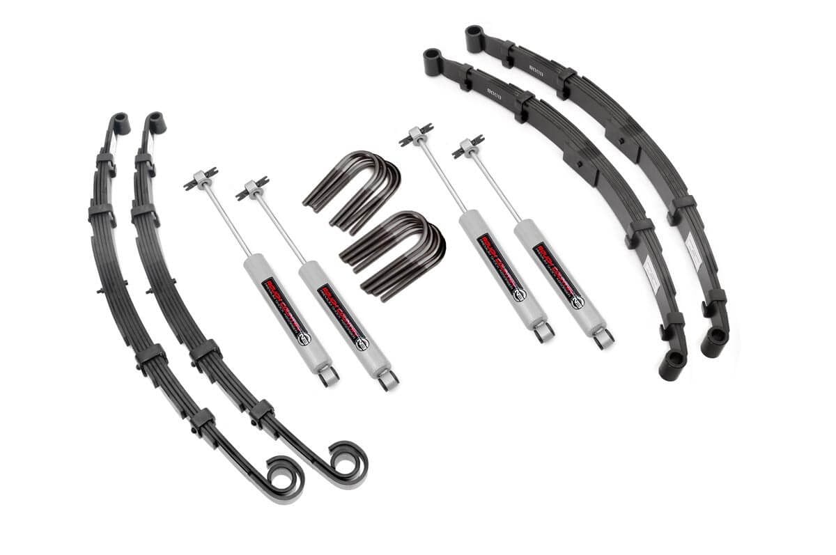 Rough Country 2.5 Inch Lift Kit Jeep CJ5/CJ7 4WD (1955-1968)