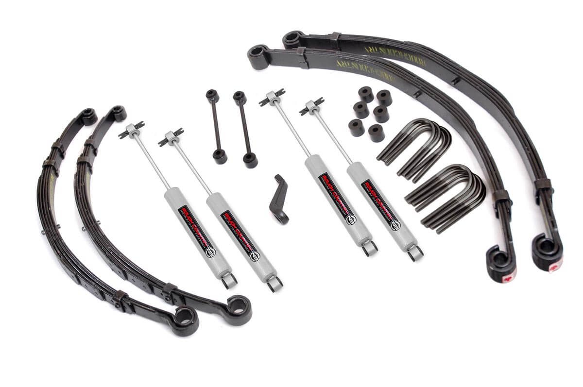 Rough Country 4 Inch Lift Kit Jeep CJ5/CJ7 7 4WD (1976-1981)