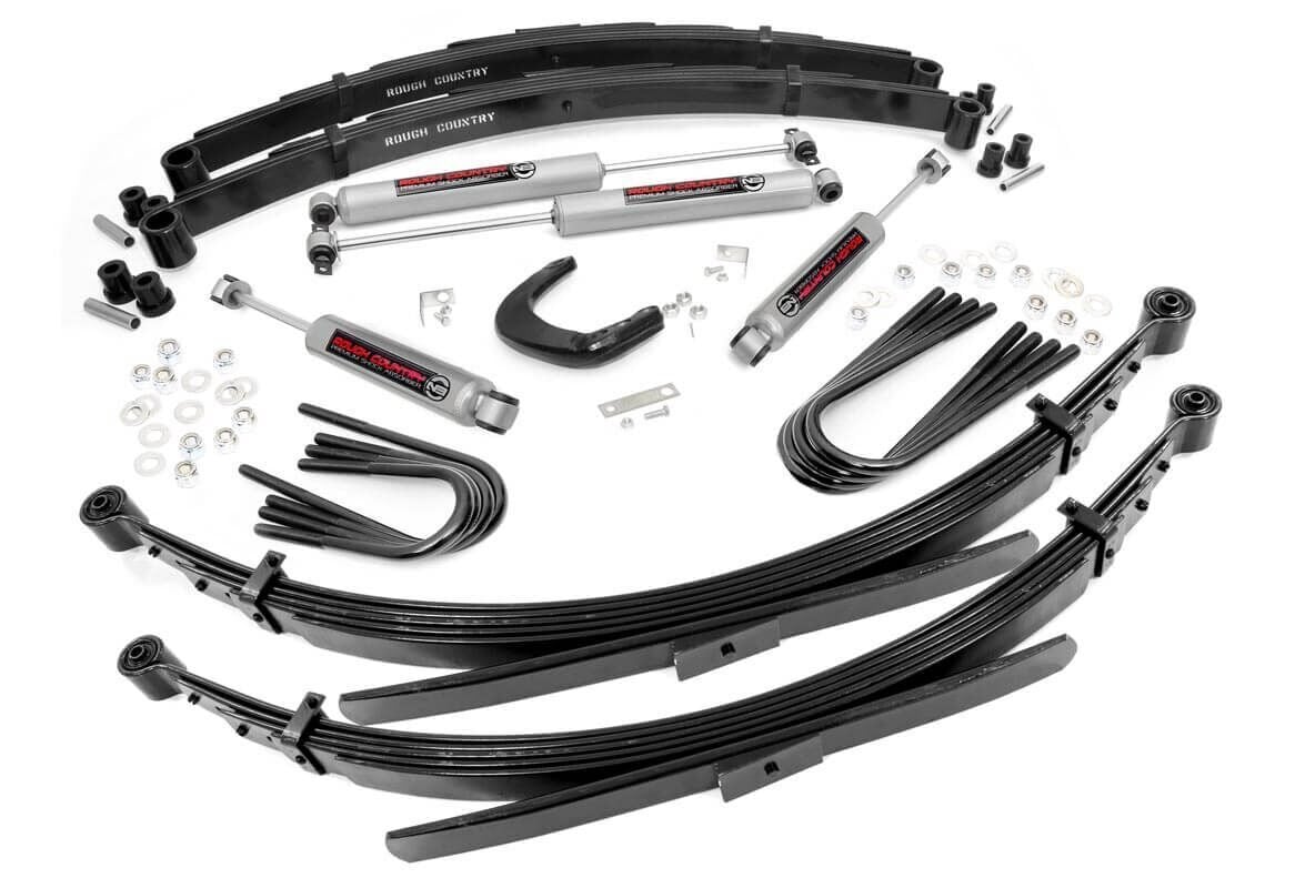 Rough Country 6 Inch Lift Kit 52 Inch RR Springs Chevy/GMC 3/4-Ton Suburban/C25/K25 Truck (77-87)