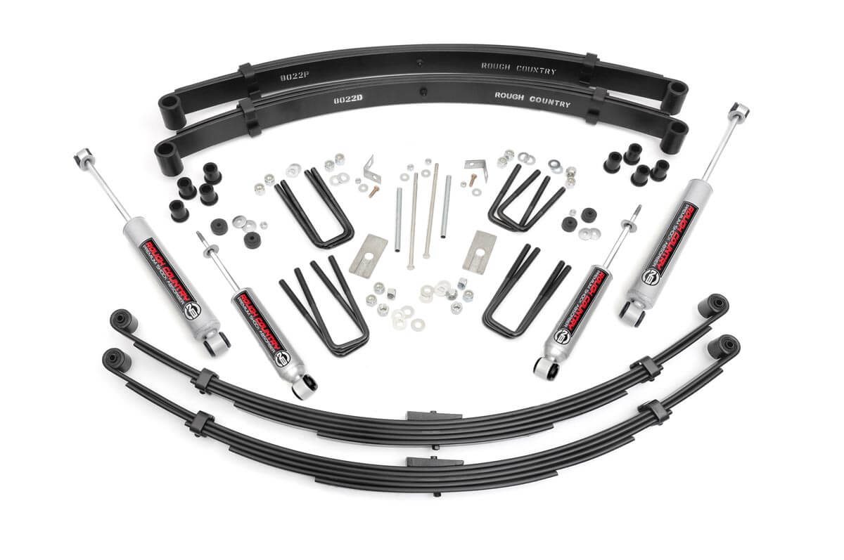 Rough Country 3 Inch Lift Kit RR Springs Toyota Truck 4WD (1979-1983)