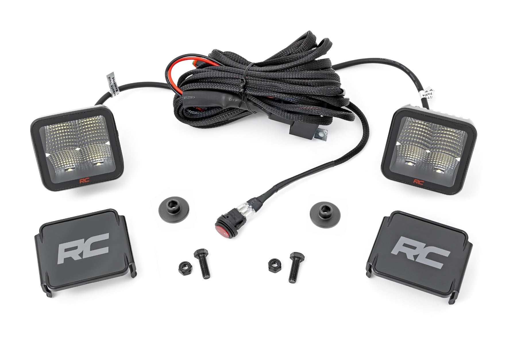 Rough Country LED Light Kit Ditch Mount 2″ Spectrum Pair Spot Pattern Ford Bronco (21-26)