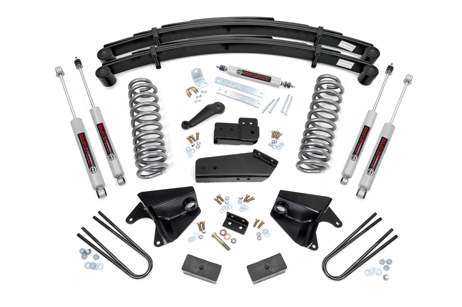 Rough Country 6 Inch Lift Kit RR Springs Ford Bronco/F-150 4WD (1980-1996)