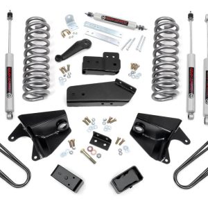 Rough Country 4 Inch Lift Kit Rear Blocks Ford F-150 4WD (1980-1996)