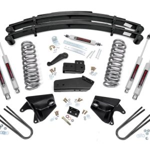 Rough Country 4 Inch Lift Kit Rear Springs Ford F-150 4WD (1980-1996)