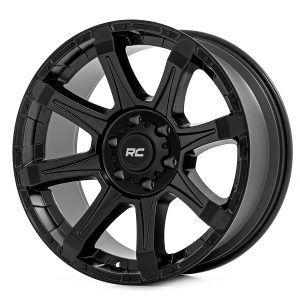 Rough Country 81 Series Wheel One-Piece Semi Gloss Black 20x9 6x5.5 0mm