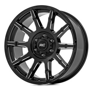 Rough Country 83 Series Wheel One-Piece Gloss Black 17x9 6x5.5 +0mm