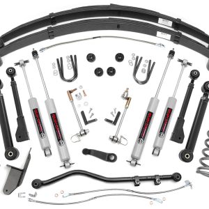 Rough Country 4.5 Inch Lift Kit RR Springs X-Series Jeep Cherokee XJ 2WD/4WD (84-01)