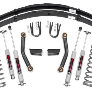 Rough Country 3 Inch Lift Kit Series II RR Springs Jeep Cherokee XJ 2WD/4WD (84-01)
