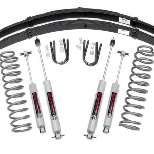 Rough Country 3 Inch Lift Kit RR Springs Jeep Cherokee XJ 2WD/4WD (1984-2001)