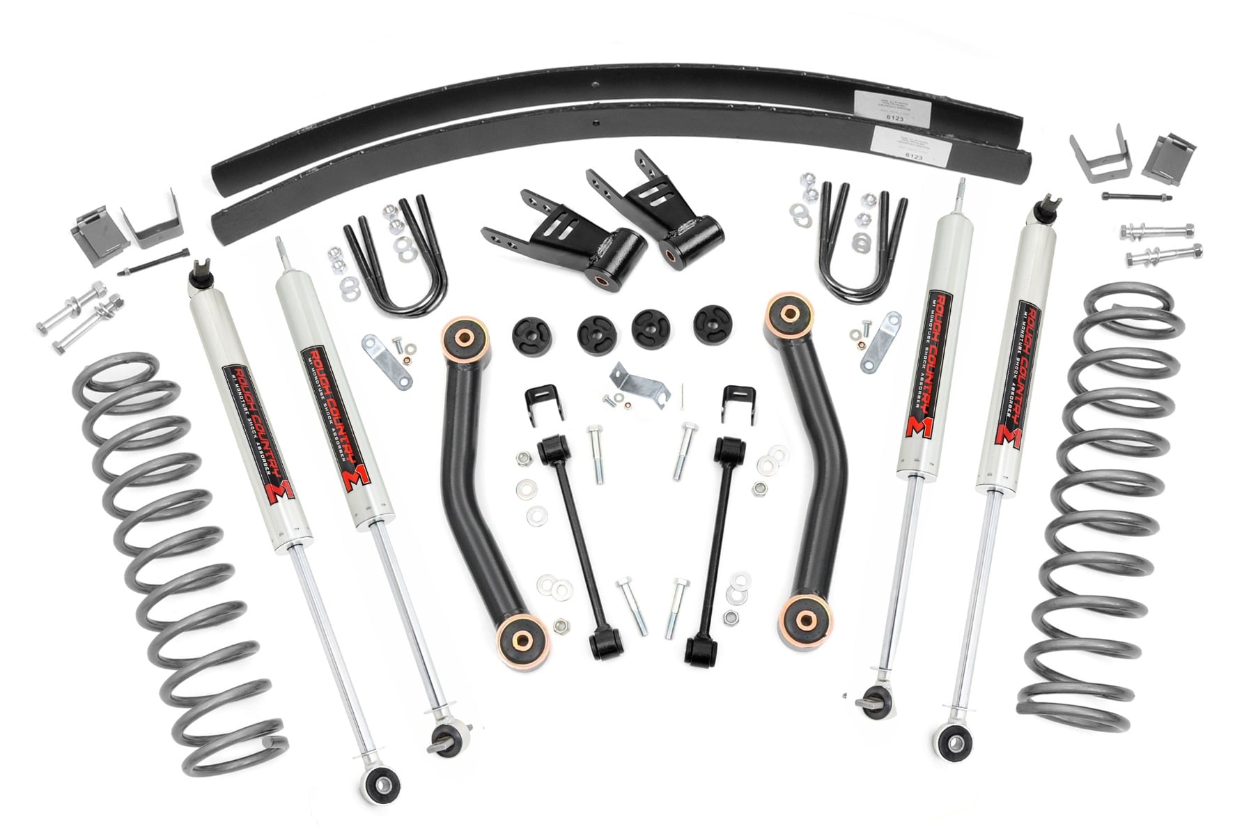 Rough Country 4.5 Inch Lift Kit M1 Rear AAL Jeep Cherokee XJ 2WD/4WD (1984-2001)