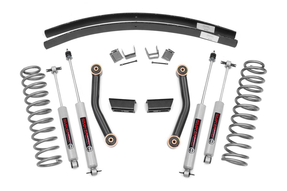 Rough Country 3 Inch Lift Kit Series II RR AAL Jeep Cherokee XJ 2WD/4WD (1984-2001)