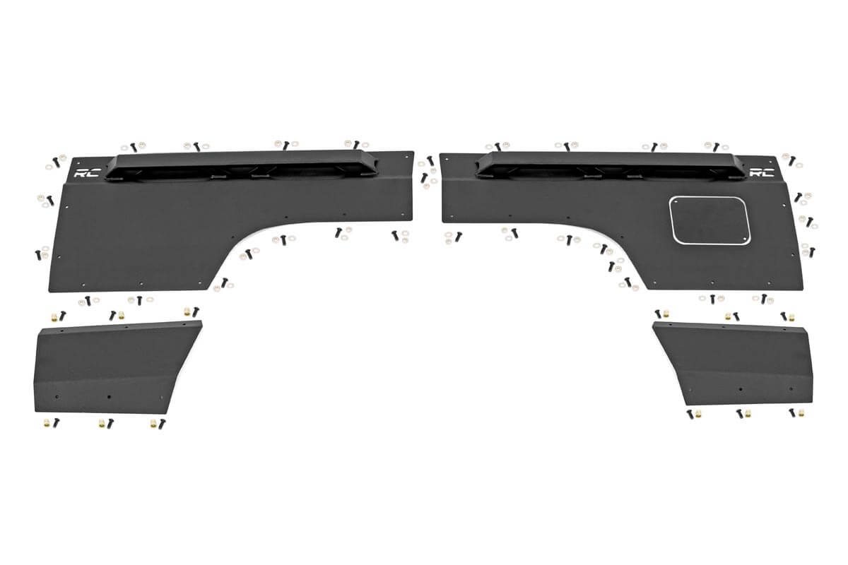 Rough Country Fender & Quarter Panel Armor Rear Combo Jeep Cherokee XJ 2WD/4WD (84-96)
