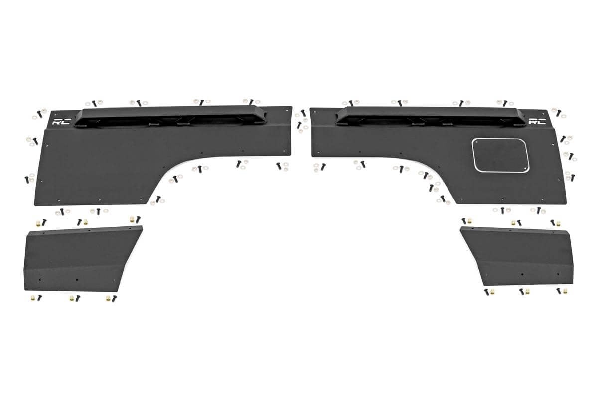 Rough Country Fender & Quarter Panel Armor Rear Combo Jeep Cherokee XJ 2WD/4WD (97-01)
