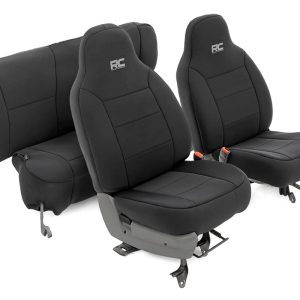 Rough Country Seat Covers Non Detach Headrest FR and Rear Jeep Cherokee XJ (84-96)