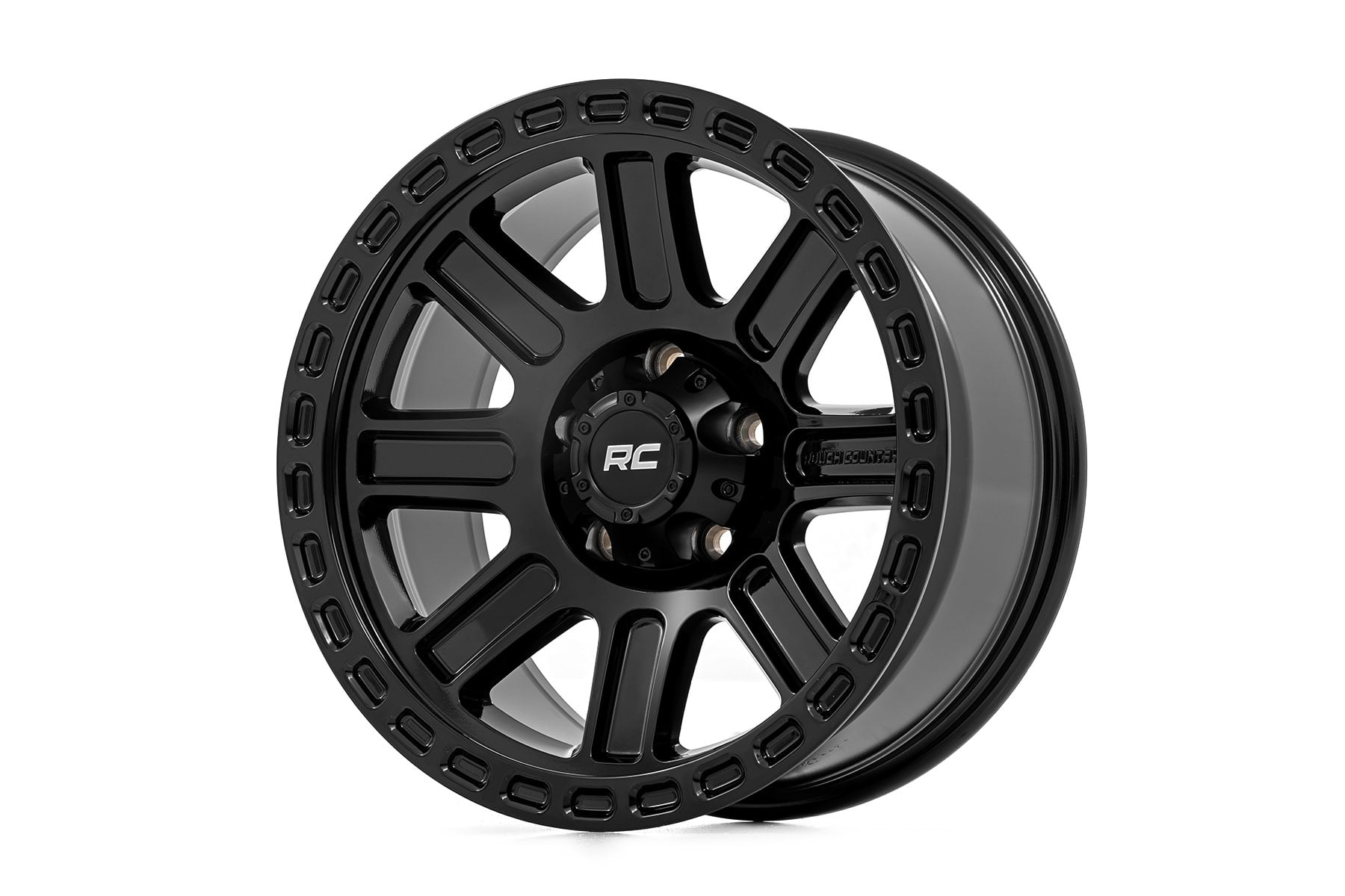 Rough Country 84 Series Wheel Gloss Black 18x8.5 6x5.5 +0mm