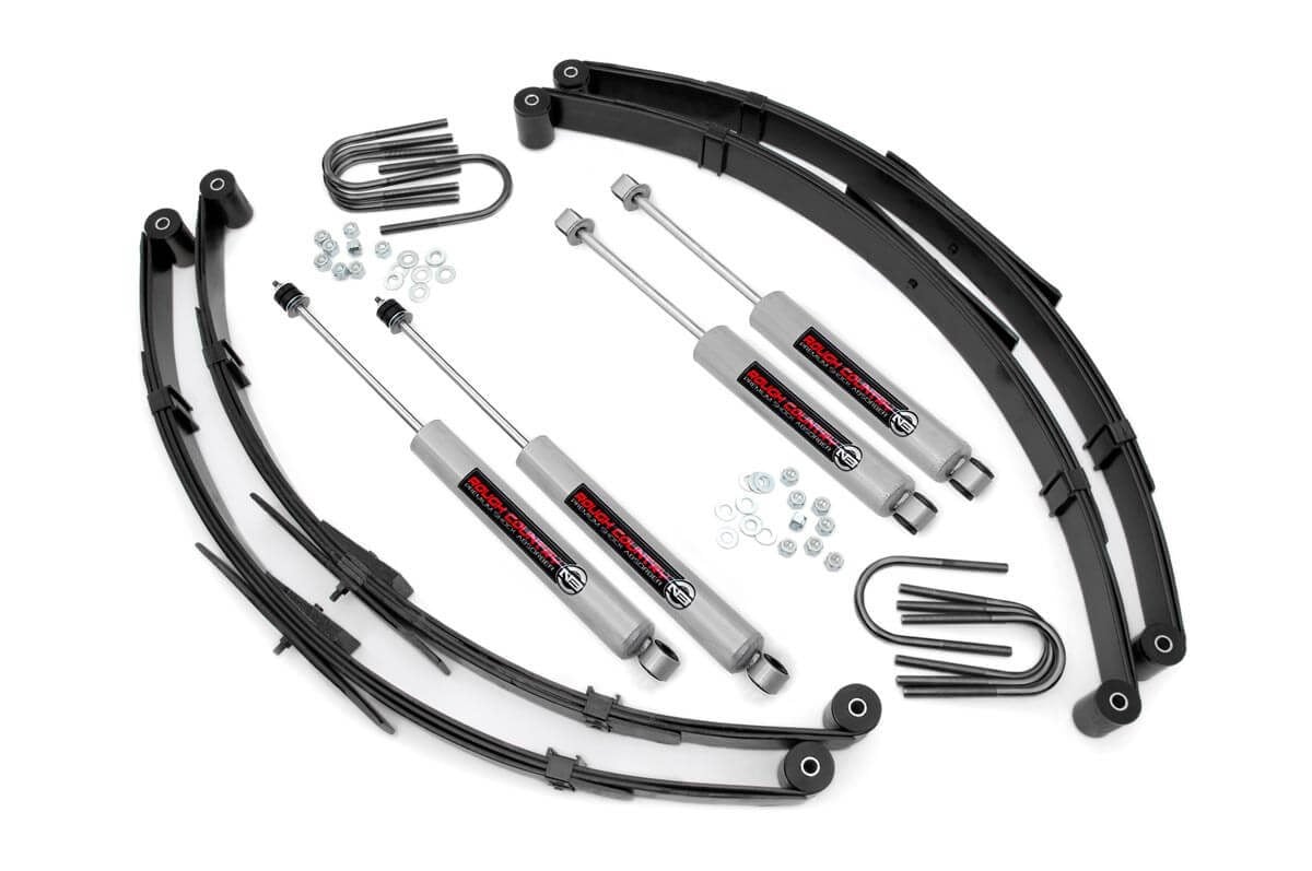 Rough Country 2.5 Inch Lift Kit Jeep Wrangler YJ 4WD (1987-1995)