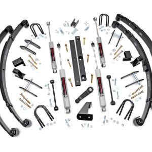 Rough Country 4.5 Inch Lift Kit Power Steering Jeep Wrangler YJ 4WD (1987-1995)