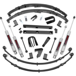 Rough Country 4 Inch Lift Kit Power Steer Jeep Wrangler YJ 4WD (1987-1995)
