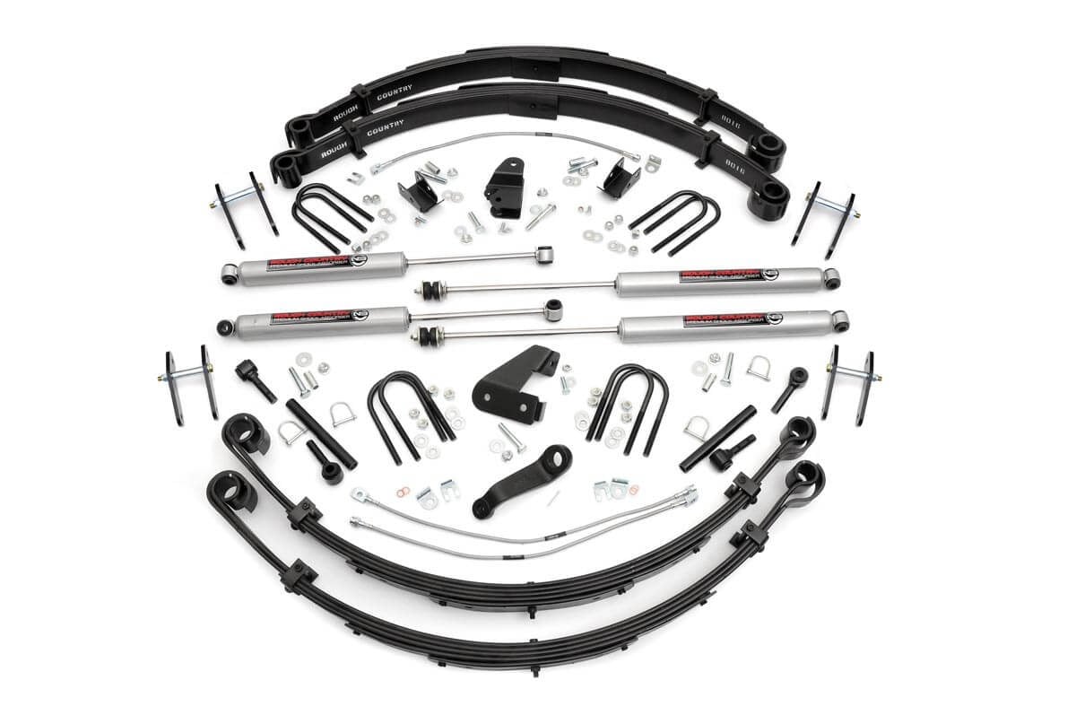 Rough Country 6 Inch Lift Kit Power Steer Jeep Wrangler YJ 4WD (1987-1995)