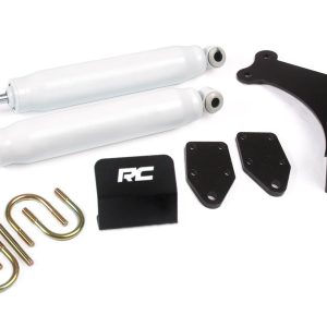 Rough Country Steering Stabilizer Dual 2-8 Inch Lift Ford Super Duty (05-22)