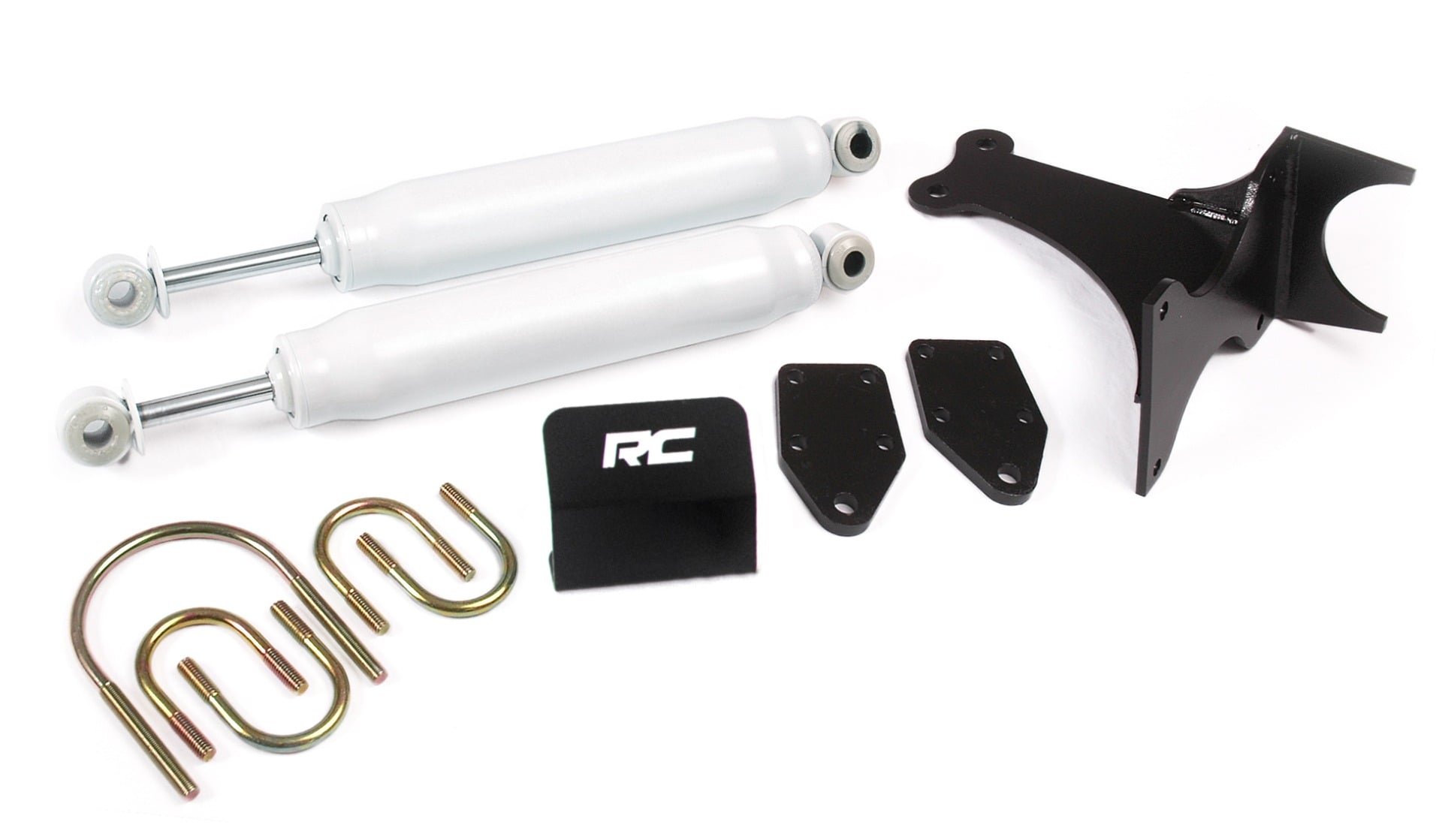 Rough Country Steering Stabilizer Dual 2-8 Inch Lift Ford Super Duty (05-22)