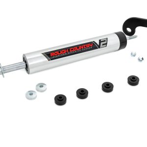 Rough Country V2 Steering Stabilizer 8-lug Only 6 Inch Lift Chevy C2500/K2500 C3500/K3500 Truck (88-00)