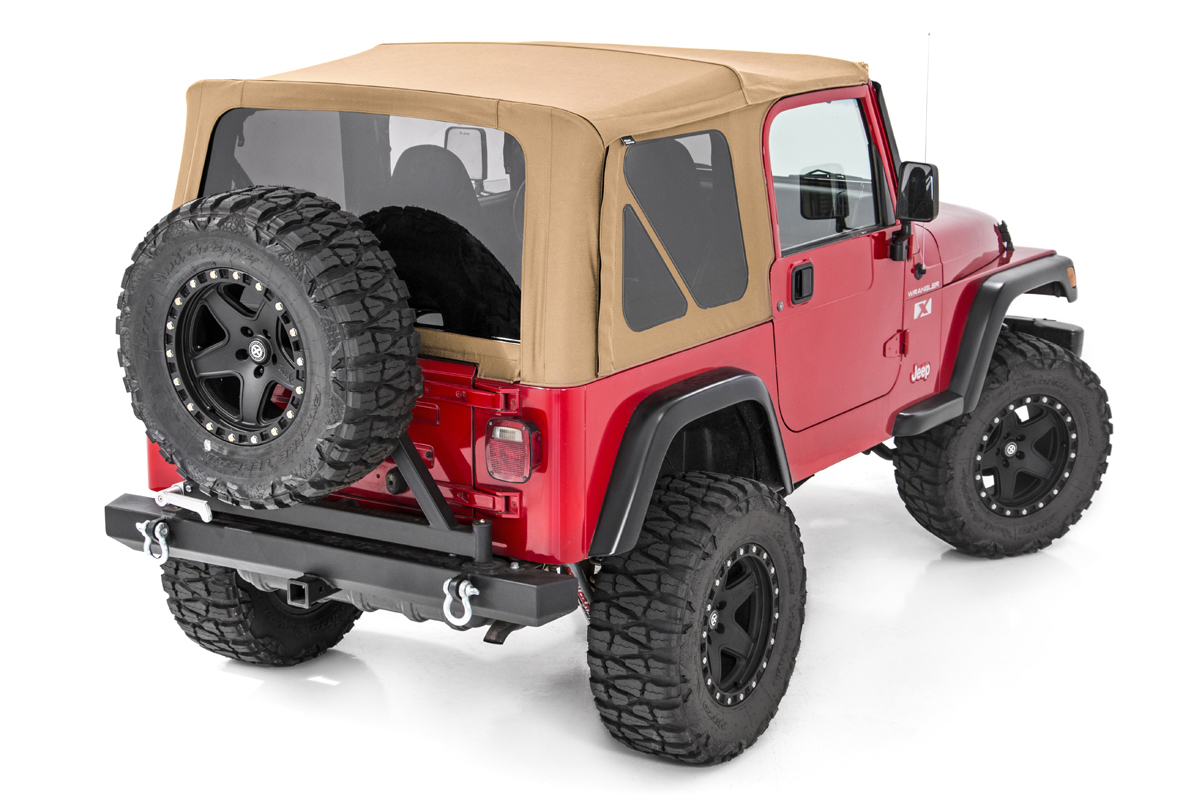 Rough Country Soft Top Replacement Spice Full Doors Jeep Wrangler TJ 4WD (97-06)