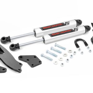 Rough Country V2 Steering Stabilizer Dual 2.5-8 Inch Lift Ram 2500 (14-26)/3500 (13-26)