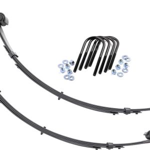Rough Country Front Leaf Springs Military Wrap 4″ Lift Pair Jeep Wrangler YJ (87-95)