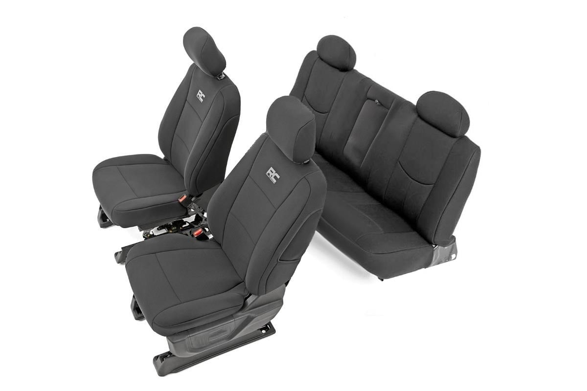 Rough Country Seat Covers FR 40/20/40 & Rear Chevy/GMC 1500 (14-18 & Classic)