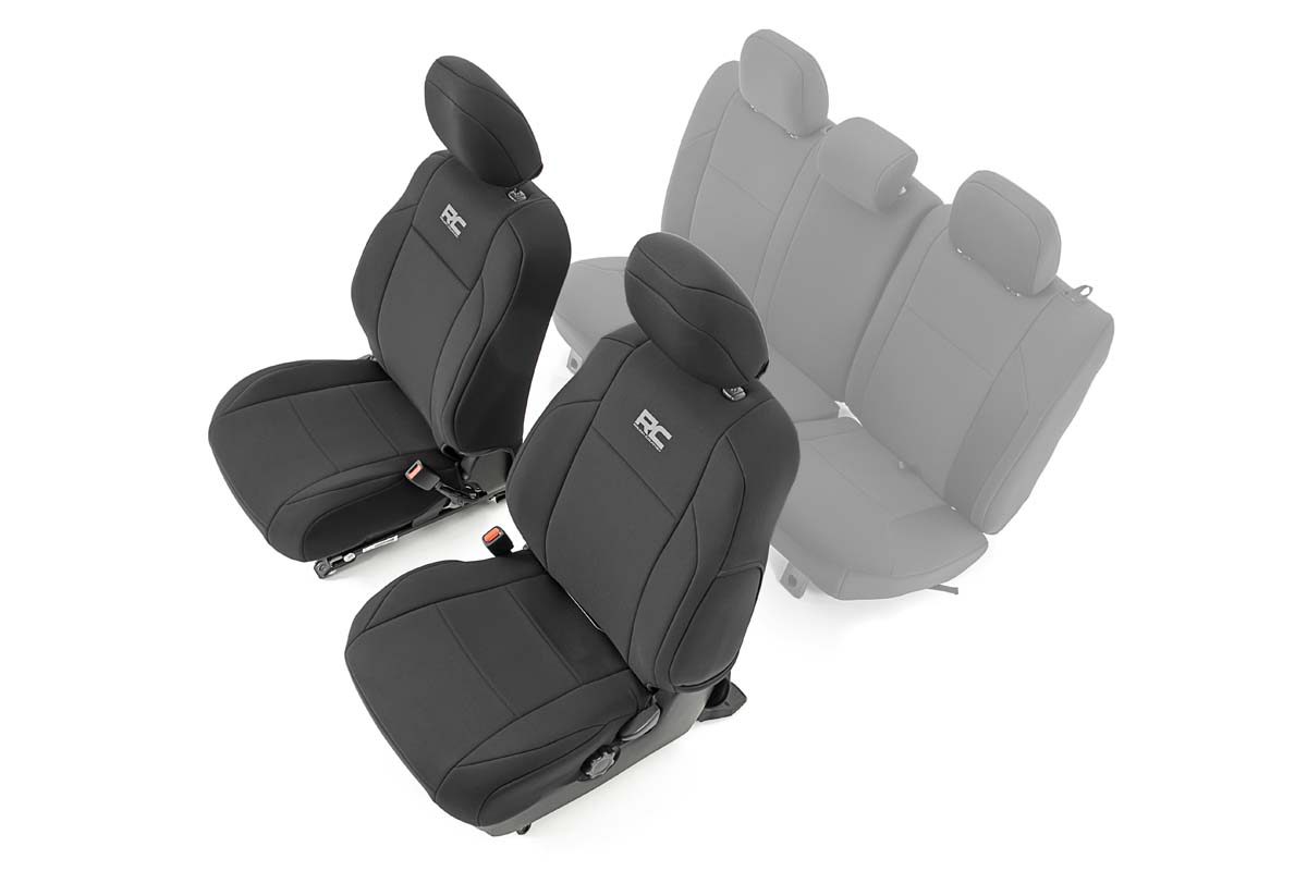 Rough Country Seat Covers Front Double Cab Toyota Tacoma 2WD/4WD (2016-2023)