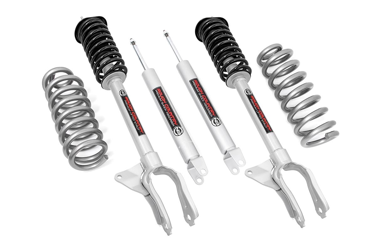 Rough Country 2.5 Inch Lift Kit N3 Struts Jeep Grand Cherokee 4WD (2016-2022)