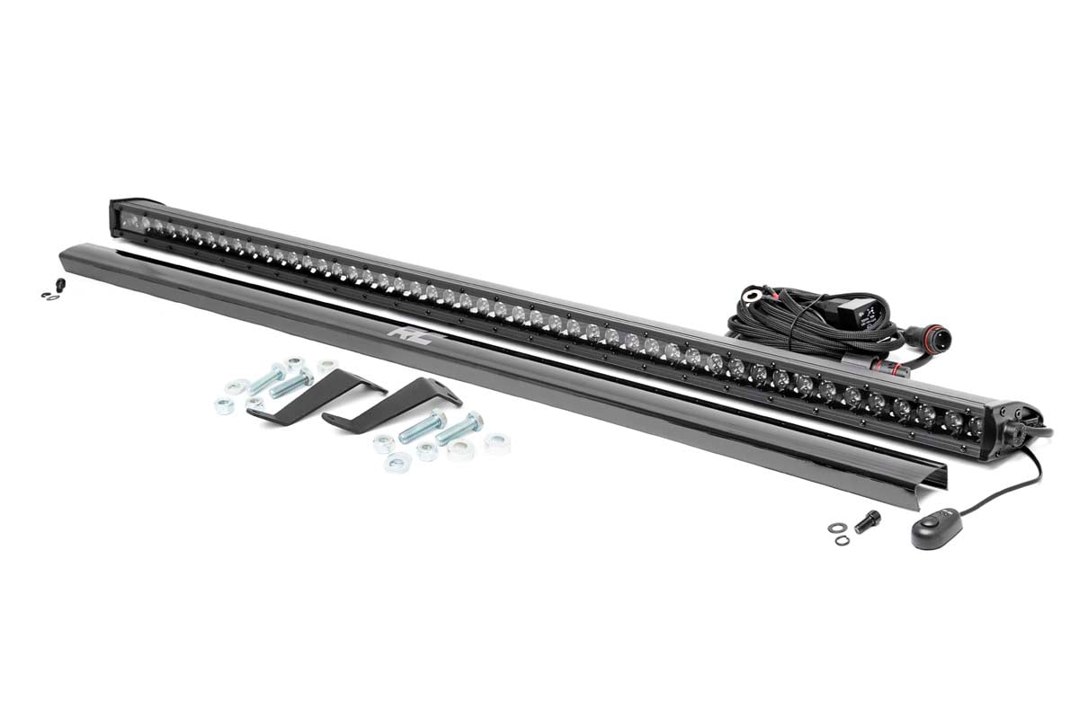 Rough Country LED Light Kit Cage Mount 50″ Black Single Row Honda Pioneer 1000/Pioneer 1000-6