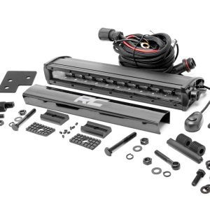 Rough Country LED Light Kit Bumper Mount 12″ Black Single Row Polaris Ranger XP 1000