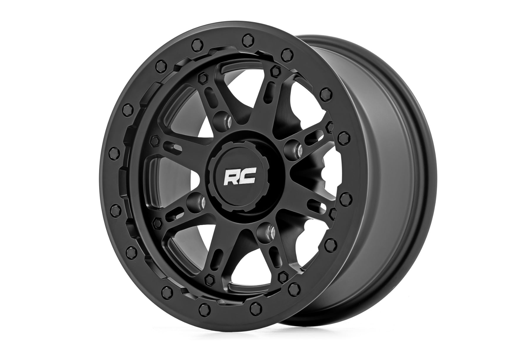 Rough Country 94 Series Wheel UTV Matte Black 14x7 4x156 +10mm
