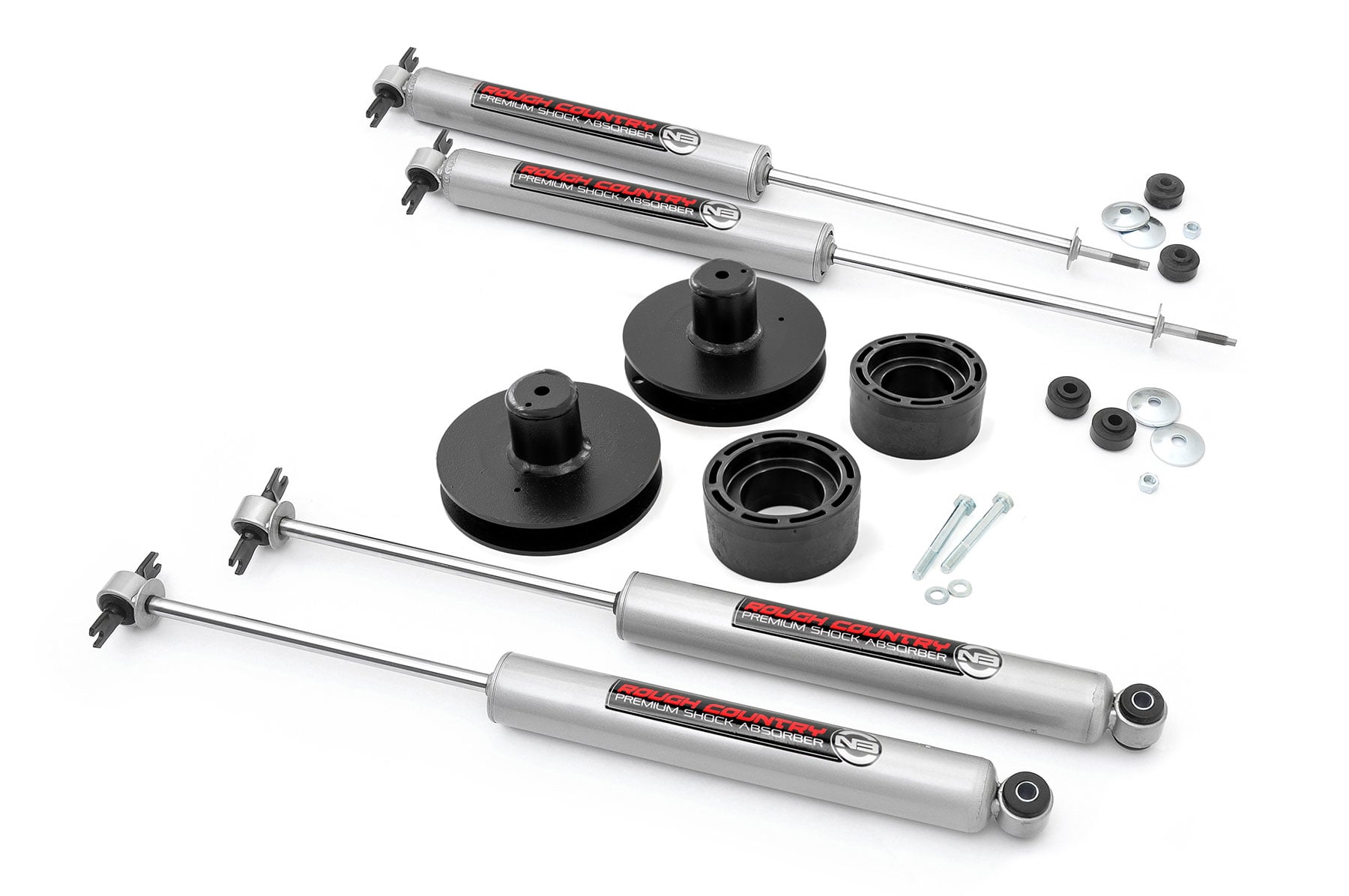 Rough Country 2 Inch Lift Kit N3 Jeep Wrangler TJ (97-06)/Wrangler Unlimited (04-06)