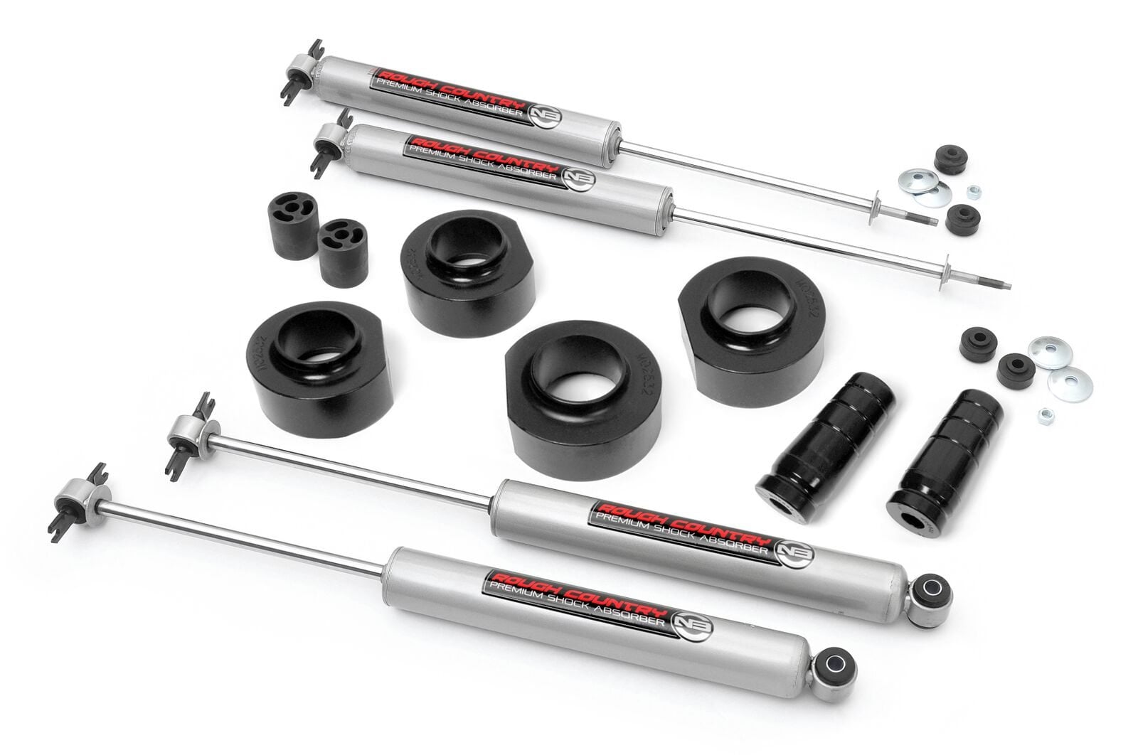 Rough Country 1.5 Inch Lift Kit N3 Jeep Wrangler TJ (97-06)/Wrangler Unlimited (04-06)