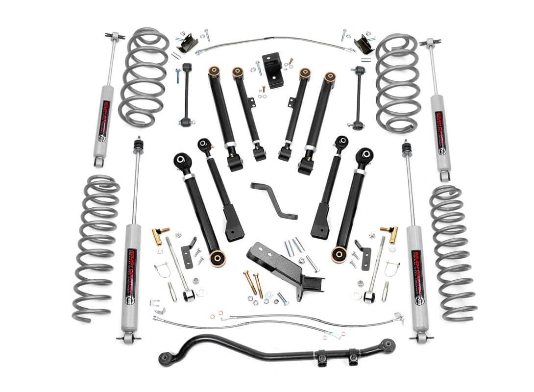 Rough Country 4 Inch Lift Kit X-Series Jeep Wrangler TJ (97-06)/Wrangler Unlimited (04-06)
