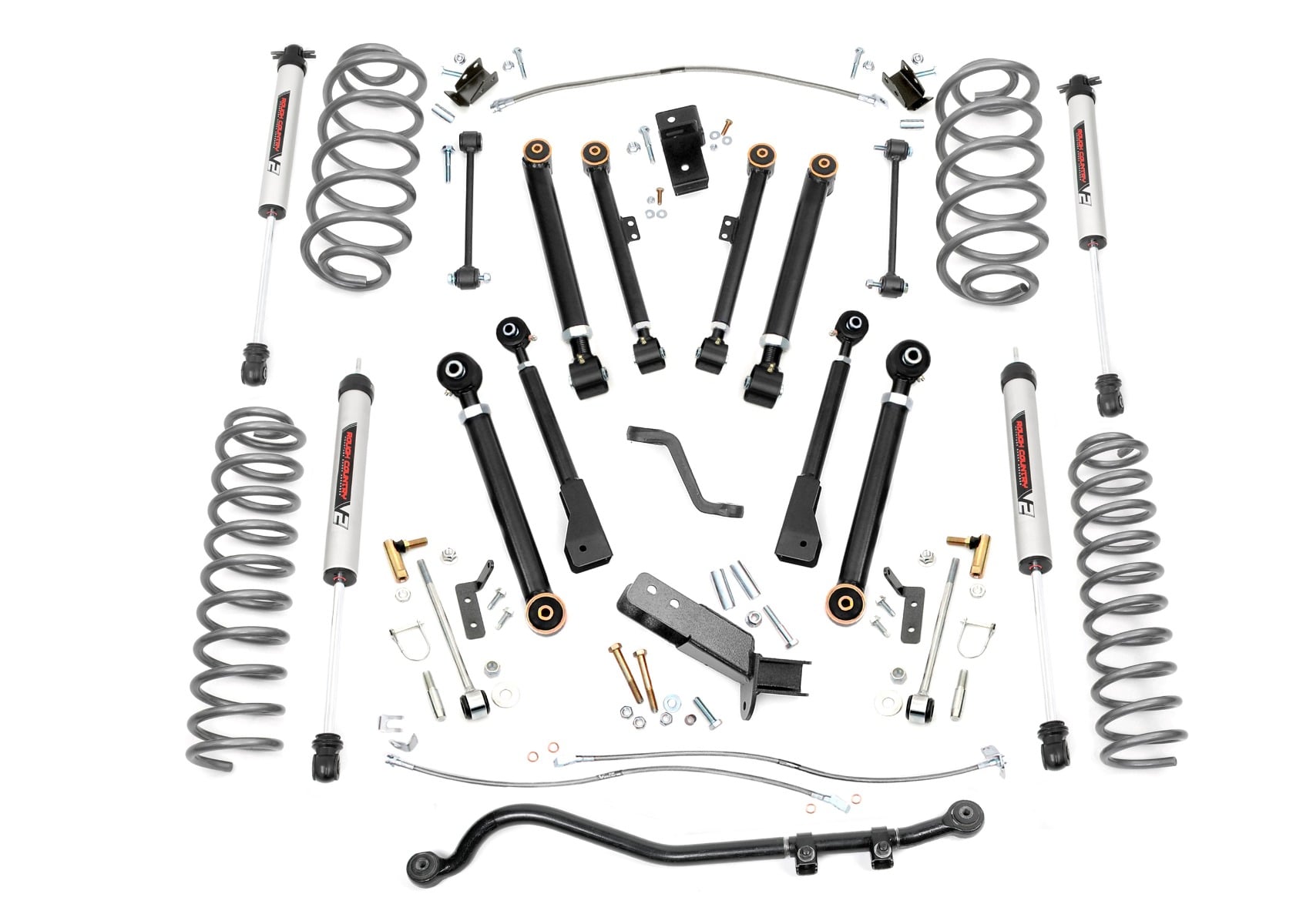 Rough Country 6 Inch Lift Kit X-Series V2 Jeep Wrangler TJ (97-06)/Wrangler Unlimited (04-06)