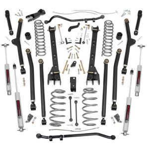 Rough Country 4 Inch Lift Kit Long Arm Jeep Wrangler TJ 4WD (1997-2006)