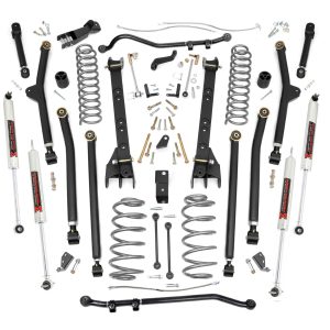 Rough Country 4 Inch Lift Kit Long Arm M1 Jeep Wrangler TJ 4WD (1997-2006)