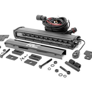 Rough Country LED Light Bumper Mount 12″ Black Single Row Can-Am Defender HD 8/HD 9/HD 10