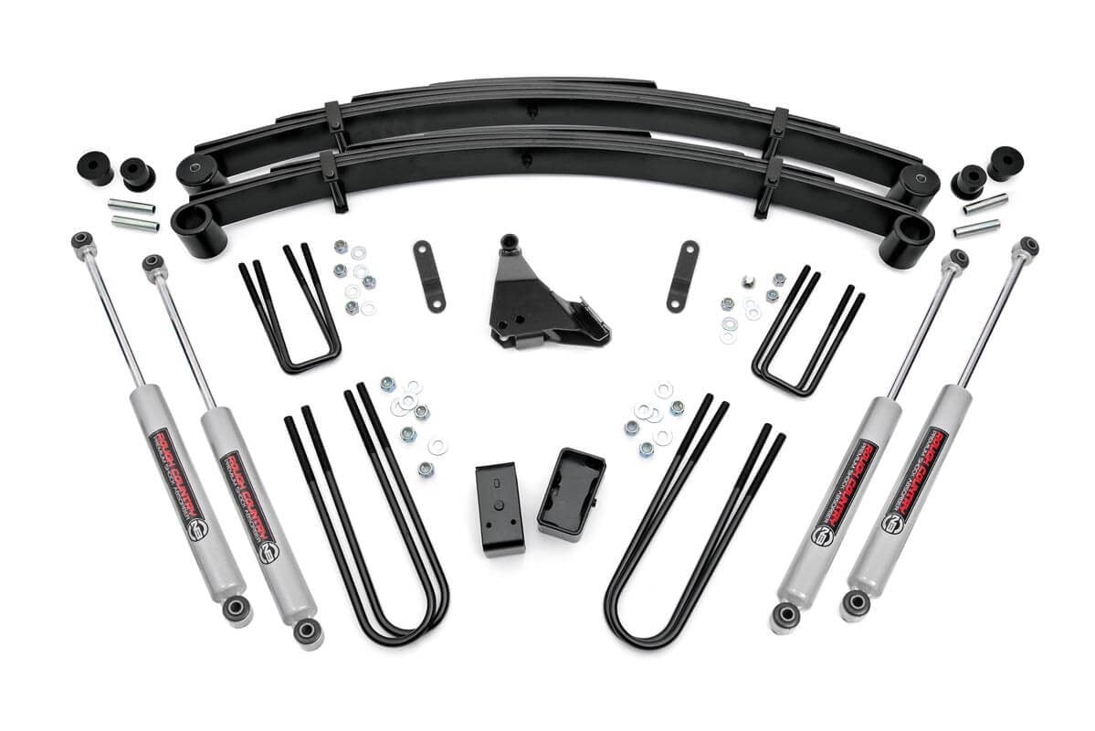 Rough Country 4 Inch Lift Kit Rear Blocks Ford F-250/F-350 Super Duty 4WD (1999-2004)