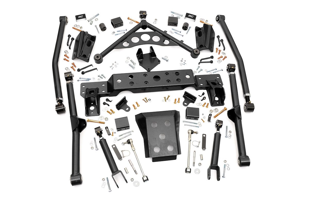 Rough Country Long Arm Upgrade Kit 4 Inch Lift Jeep Grand Cherokee WJ 4WD (1999-2004)