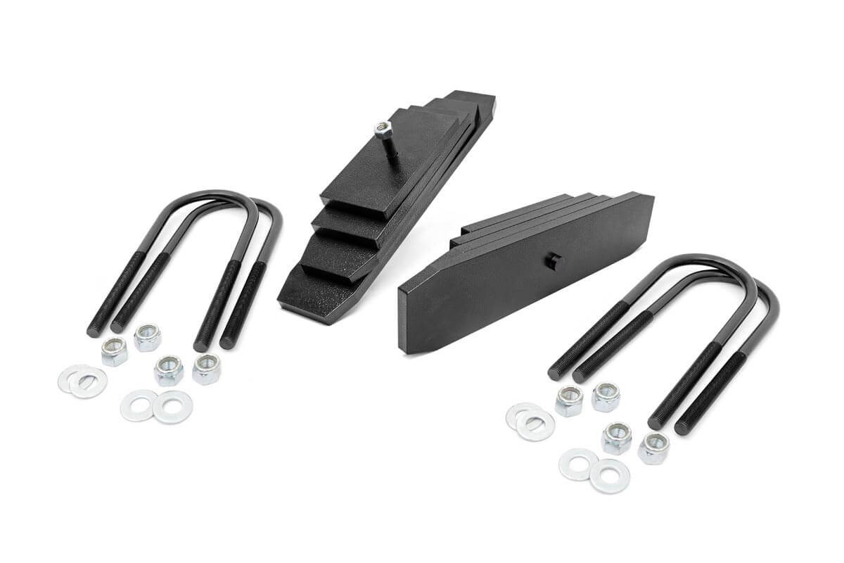 Rough Country 2 Inch Leveling Kit Leaf Block Ford Excursion 4WD (2000-2005)