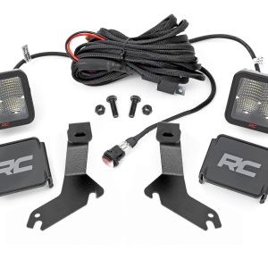 Rough Country LED Light Kit Ditch Mount 2″ Spectrum Pair Spot Chevy Silverado 1500 (99-06)/Tahoe (00-06)