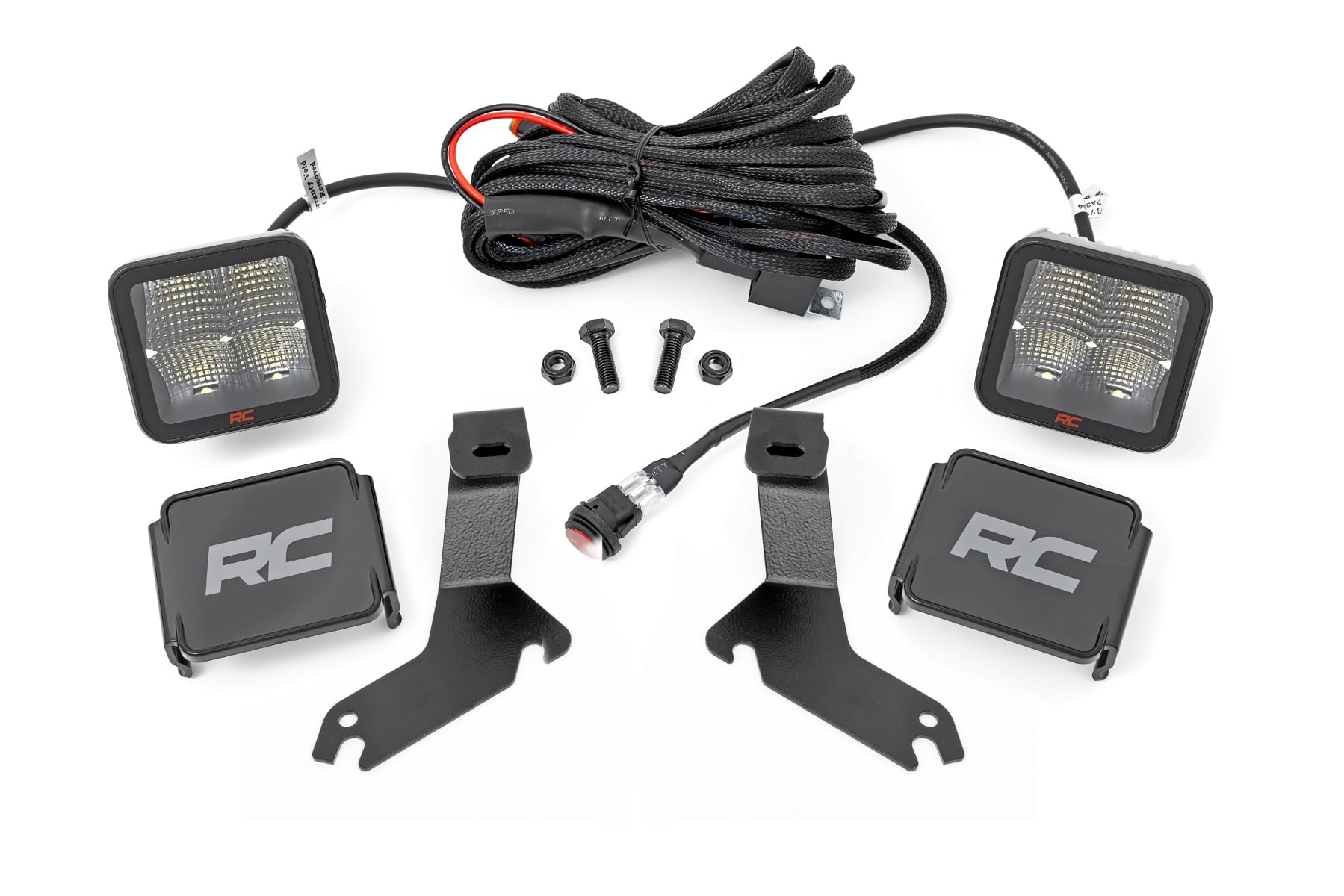 Rough Country LED Light Kit Ditch Mount 2″ Spectrum Pair Spot Chevy Silverado 1500 (99-06)/Tahoe (00-06)