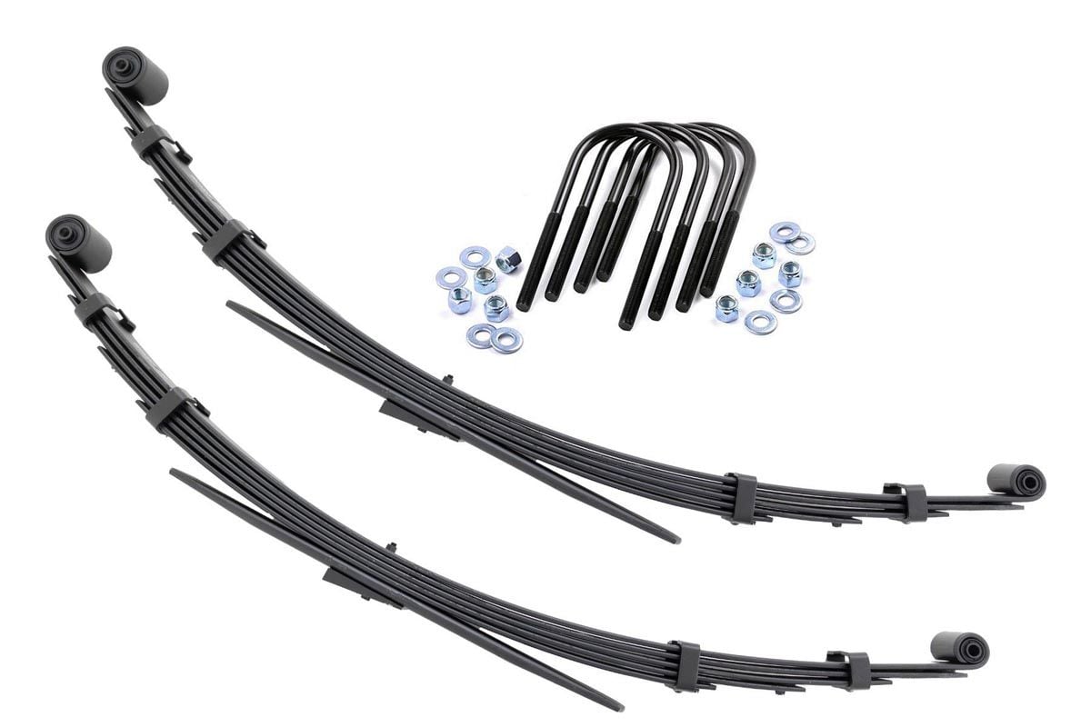 Rough Country Rear Leaf Springs 3″ Lift Pair Jeep Grand Wagoneer/J10 Truck/J20 Truck/Wagoneer 4WD