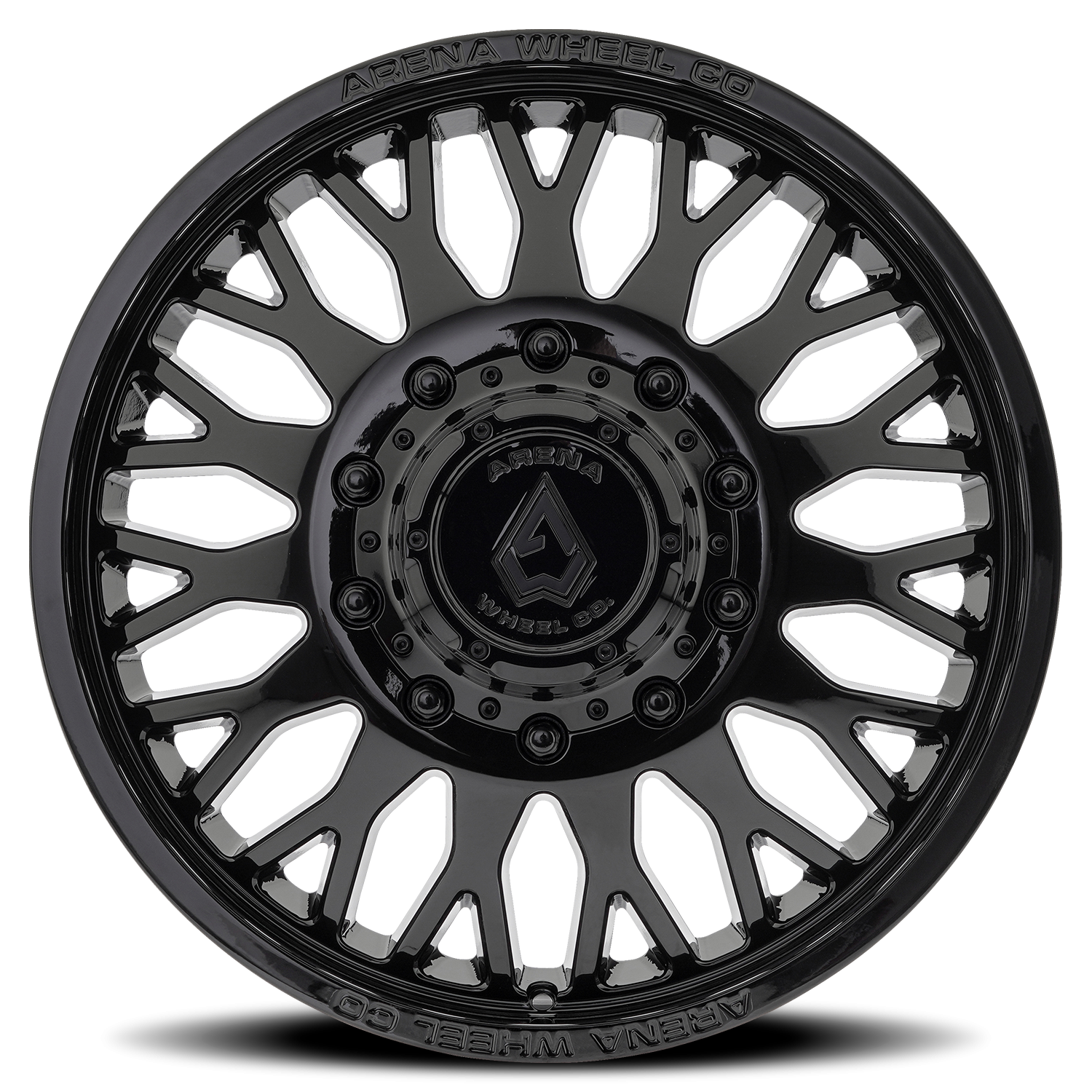 Arena Dually Monarch 22x8.25 10x225 +100 Glossy Black - Image 3