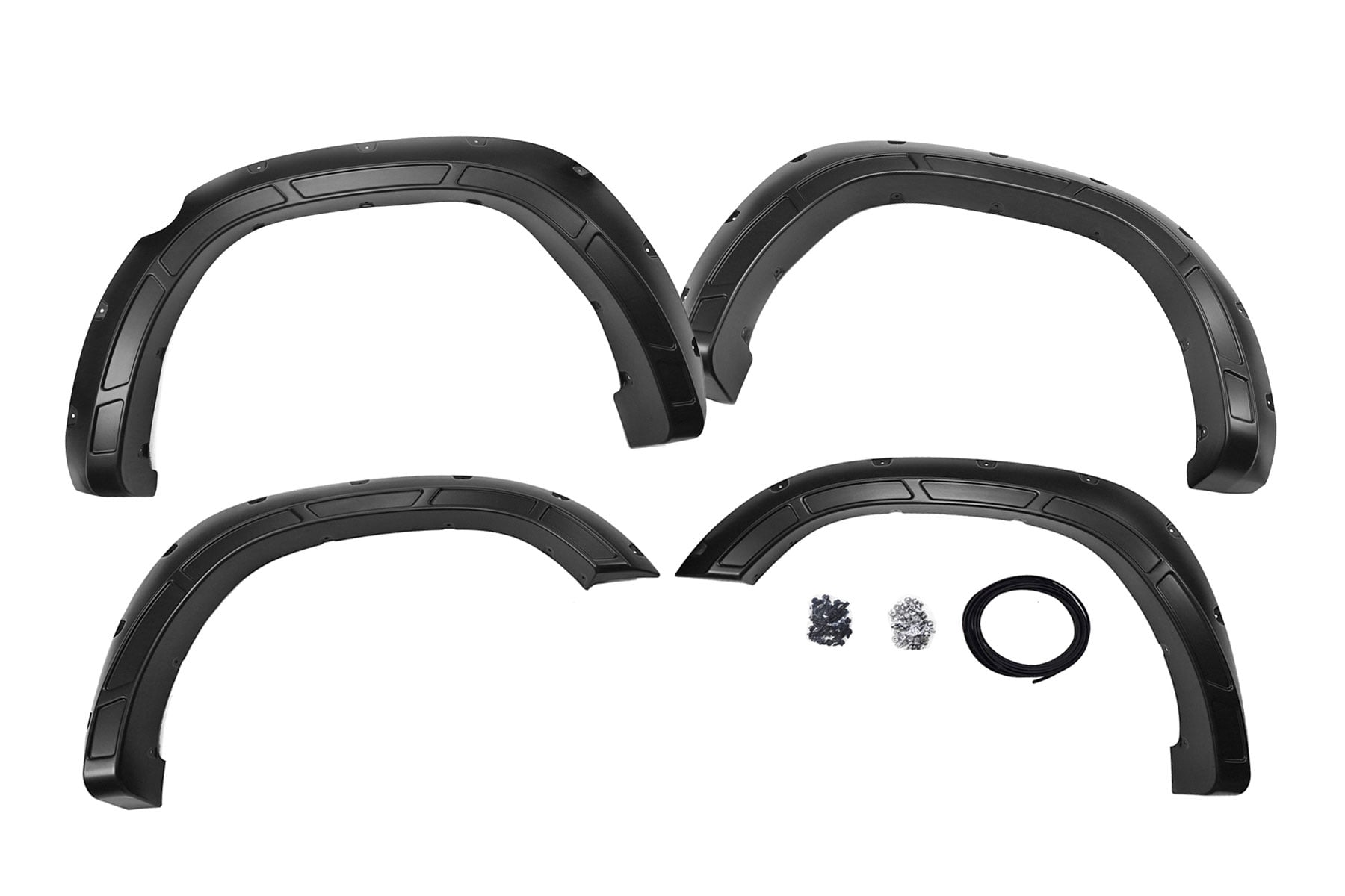 Rough Country Defender Fender Flares JSC Billet Silver Ram 1500 2WD/4WD (2019-2024)